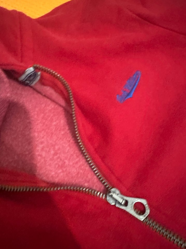 Fermuarlı Kırmızı Sweatshirt - Görsel 3