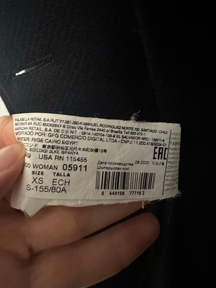 Düğmeli Siyah Uzun Kaban - Görsel 4