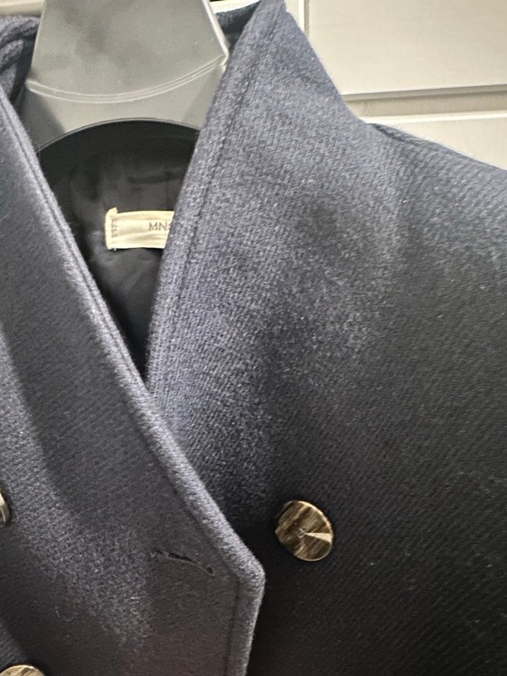 Düğmeli Siyah Uzun Kaban - Görsel 2