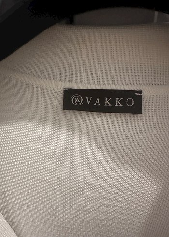 Düğmeli Beyaz erkek Midi triko blazer - Görsel 4