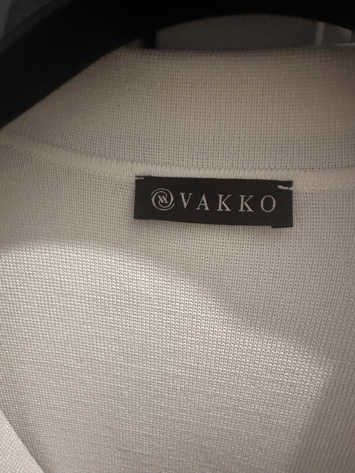 Düğmeli Beyaz erkek Midi triko blazer - Görsel 4