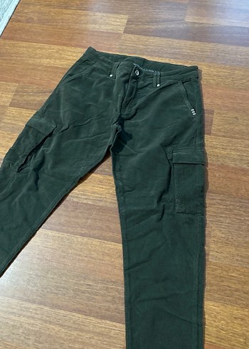 42 Beden kahverengi Renk Yeşil Süet Pantolon