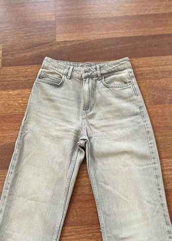 34 Beden Bej Renk Normal Paça Kadın Kot Pantolon