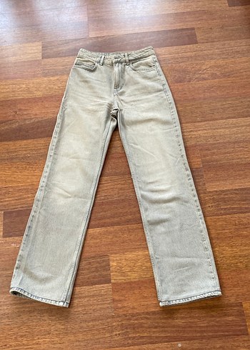 Zara Bej Renk Normal Paça Kadın Kot Pantolon