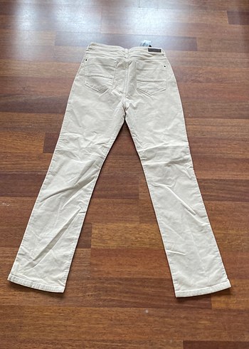 42 Beden camel Renk Bej Regular Fit kadife Kadın Pantolon