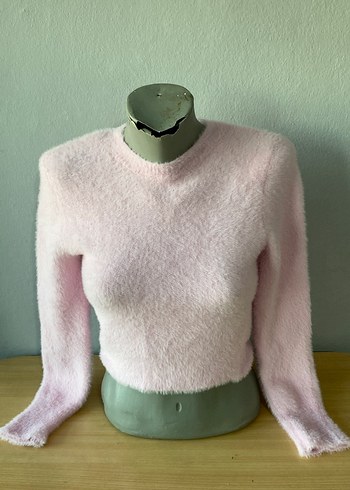 Zara Pembe Mini Triko Kadın Kazak