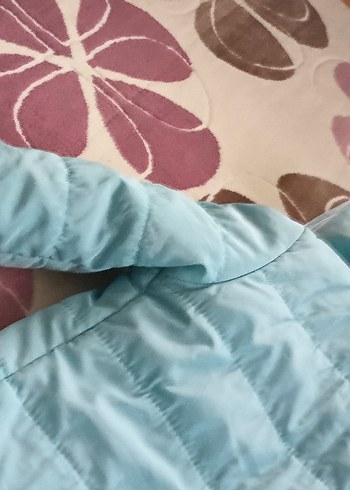 Mavi Kapüşonlu Kışlık Mont 9/10 yaş - Görsel 6