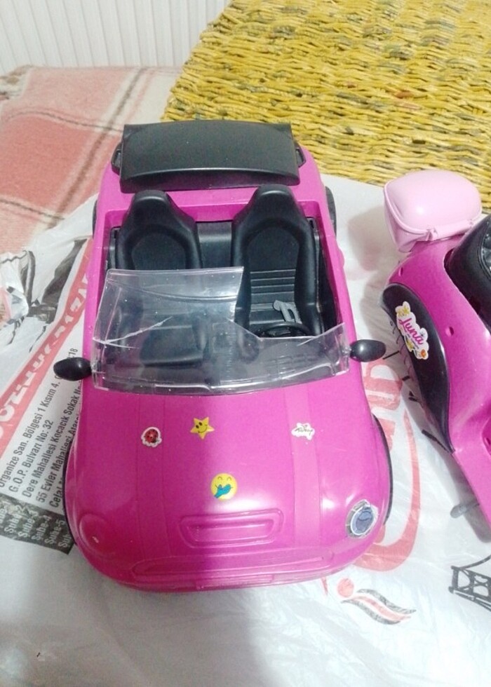 Barbie bebekler için motor ve araba - Görsel 3