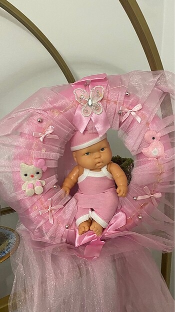 Diğer Beden Puset minderi, çarşafı, örtüsü, kız bebek kapı süsü