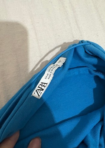 Mavi İnce Askılı Midi Elbise - Görsel 3