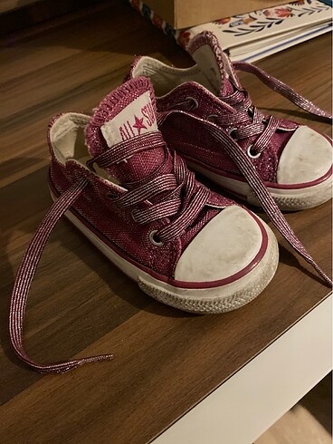 Allstar pembe kız çocuk ayakkabı converse