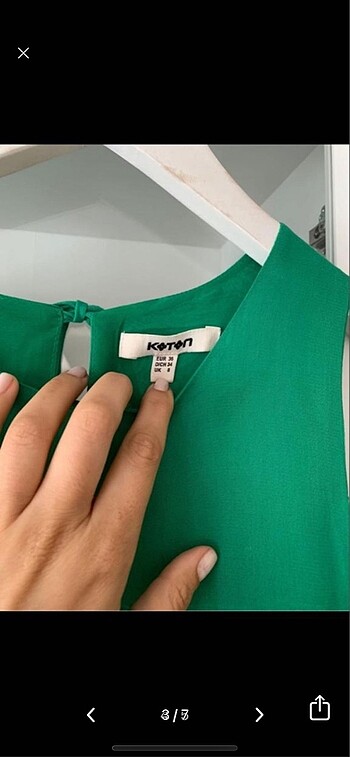 36 Beden Koton elbise