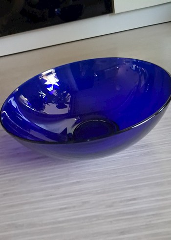 Vintage Love Vintage Cobalt Cam Meyvelik ya da Salata Sunumluk 26 cm