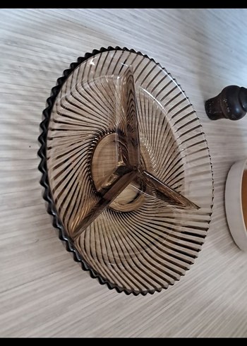Beden Vintage France Veropa Kristal Bölmeli Sunumluk 19 cm.