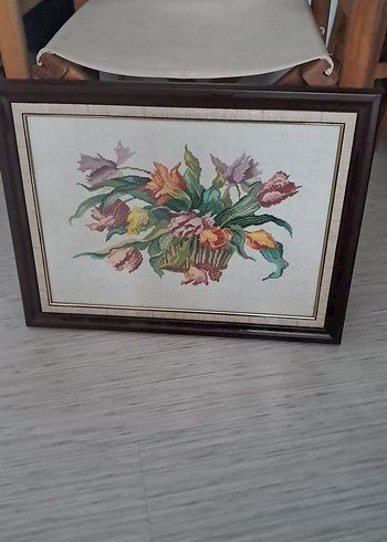 Vintage Goblen El İşleme Tablo [57×45 cm]