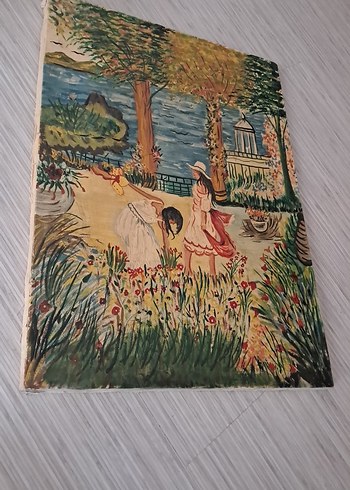 Vintage Love Vintage Tuval Üzeri Yağlı BoyaTablo 49x35 cm