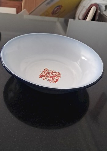 Vintage Emaye Derin Tabak[20 cm ]