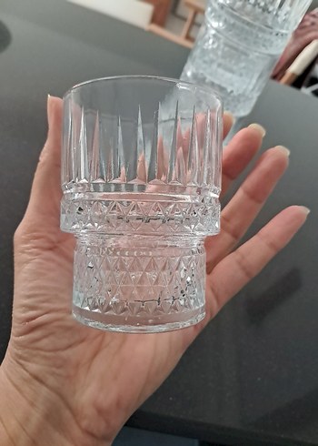  Beden Vintage Kesme Cam Bardak [4 adet]