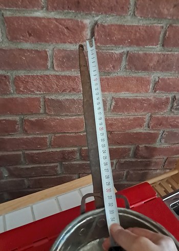  Beden kırmızı Renk Vintage Dövme Bakir Tava [ kalaylı]