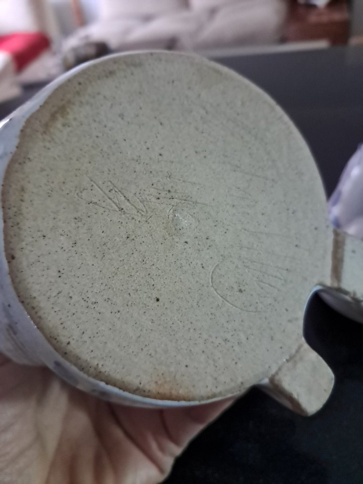 Vintage England Seramik Sanatçı imzali Obez Kedi Ailesi. - Görsel 4