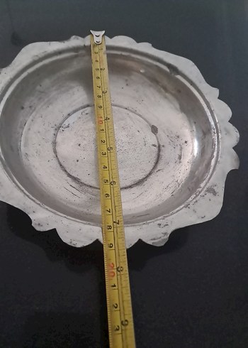 Vintage Bakır Kırpıkli Kapakli Pilavlik 23 cm - Görsel 9
