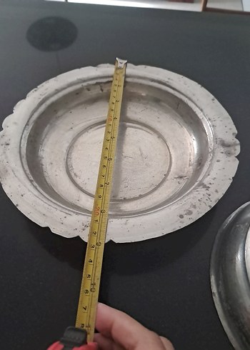 Vintage Bakır Kırpıkli Kapakli Pilavlik 23 cm - Görsel 5
