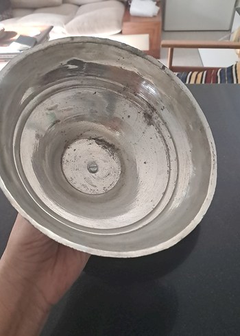 Vintage Bakır Kırpıkli Kapakli Pilavlik 23 cm - Görsel 4
