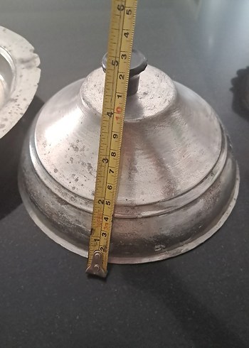 Vintage Bakır Kırpıkli Kapakli Pilavlik 23 cm - Görsel 6