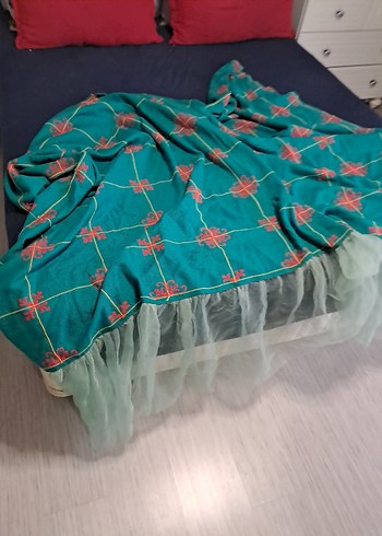 Vintage Etamin İşleme Örtü 1.95x 130 cm. - Görsel 6