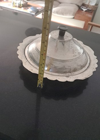 Vintage Bakır Kırpıkli Pilavlik 24 cm çapinda - Görsel 5
