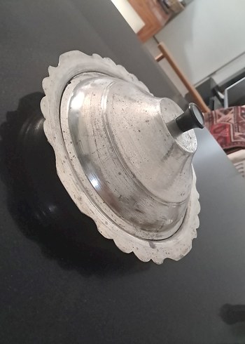 Vintage Bakır Kırpıkli Pilavlik 24 cm çapinda - Görsel 7