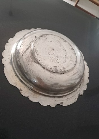 Vintage Bakır Kırpıkli Pilavlik 24 cm çapinda - Görsel 8