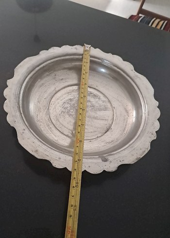 Vintage Bakır Kırpıkli Pilavlik 24 cm çapinda - Görsel 4