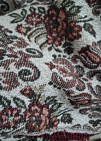 Vintage goblen kumaş örtü 1.70x 205 - Görsel 8