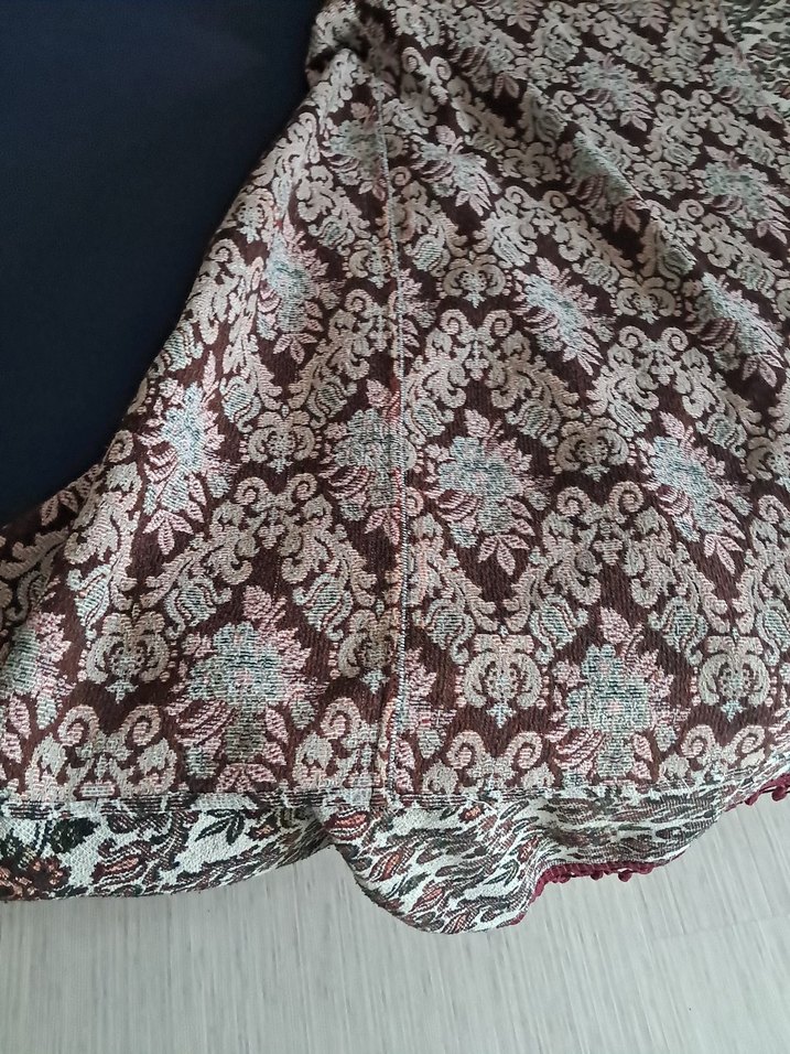 Vintage goblen kumaş örtü 1.70x 205 - Görsel 4