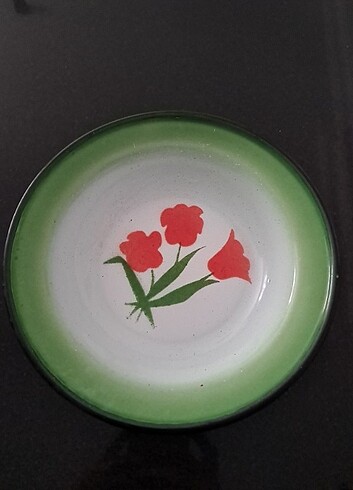 Vintage Damgalı Emaye Tabak [22cm].