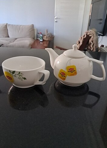  Beden çeşitli Renk Porselen Demlik ve Fincanı [Tek kişilik]