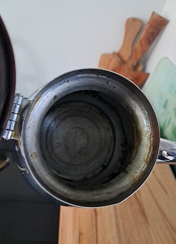  Beden beyaz Renk Vintage Bakır Üzeri Gümüş Kaplama [24 cm