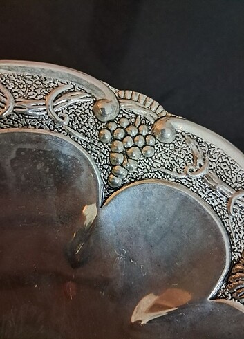 Beden Vintage Bakır Gümüş Kaplama Şekerlik