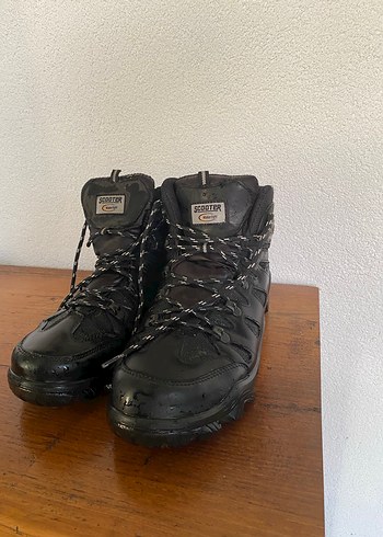 Siyah Erkek Biker Lastik Bağcıklı Bot - Görsel 8