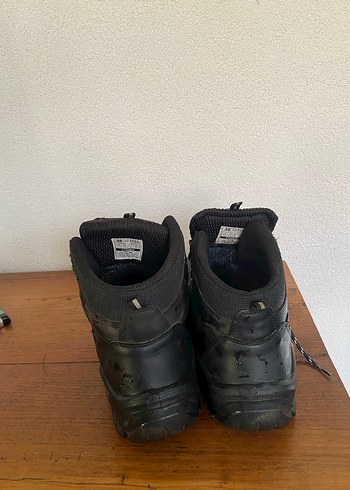 Siyah Erkek Biker Lastik Bağcıklı Bot - Görsel 6