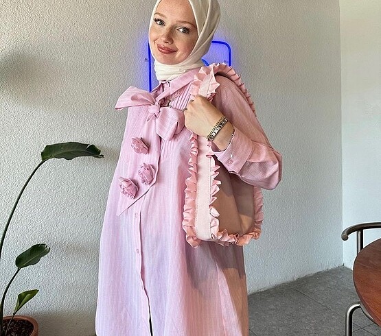 m Beden pembe Renk Öz Sarıçam gömlek