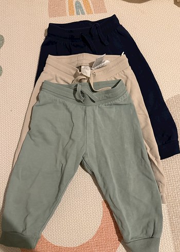 H&M 3'lü Pamuklu Jogger Pantolon Seti