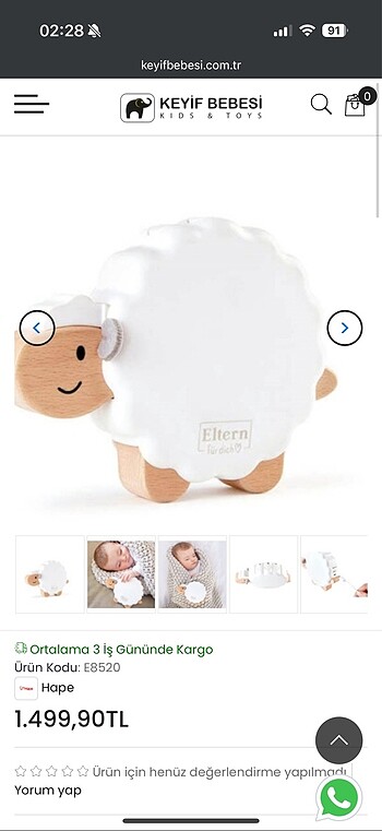 Hape Sleepy Sheepy Uyku Arkadasi - Görsel 5