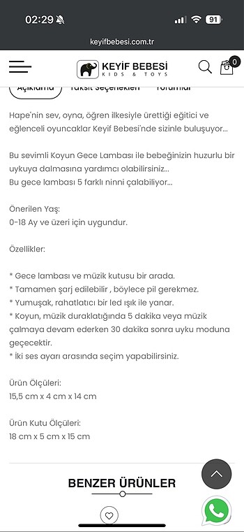 Hape Sleepy Sheepy Uyku Arkadasi - Görsel 6