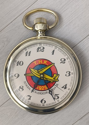 Vintage... Türk Hava Kurumu Duvar Saati.