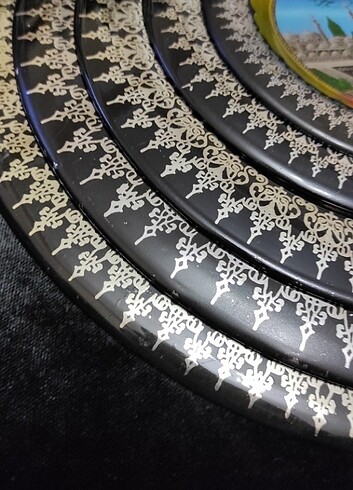 Diğer 5 Adet Duvara Asılabilir Dini Temalı Metal Duvar Tabağı ( 33Cm/2