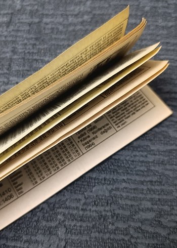 Beden 12 Adet 1989 Senesi Koleksiyonluk Takvim Yaprağı