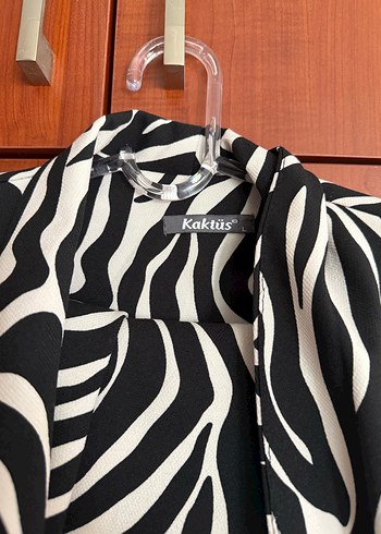 Diğer Zebra Desenli Kadın Blazer takım