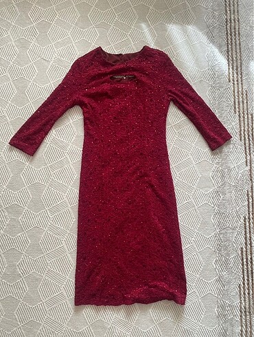 Bordo elbise